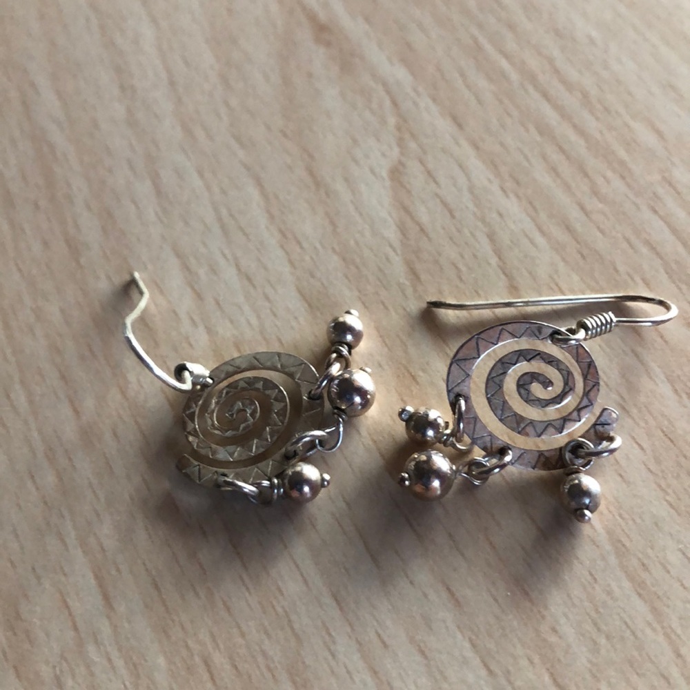 Silver earrings